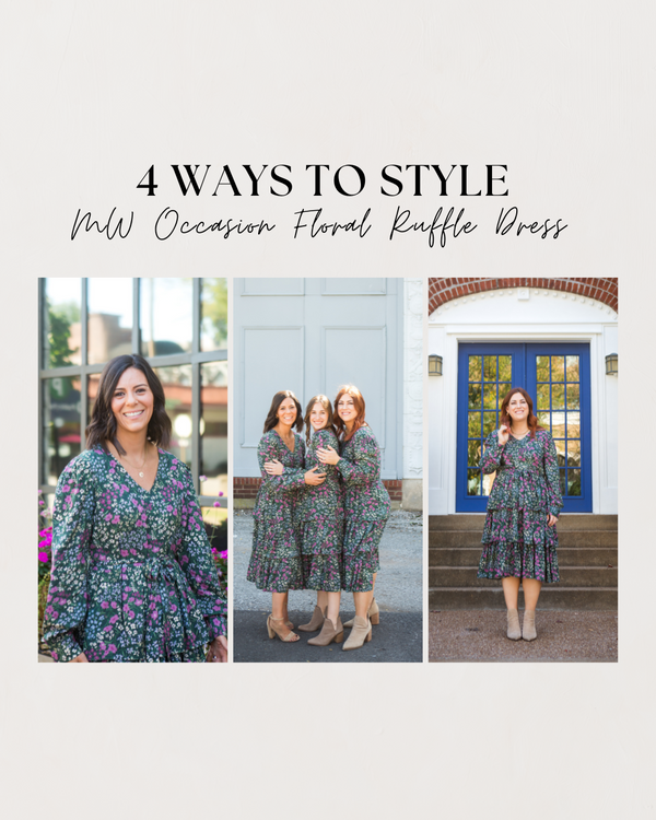 4 Valentine Outfit Ideas - Featuring MW Collection Floral Occasion Dress