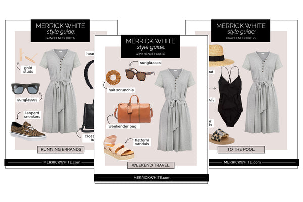 gray henley dress styling ideas