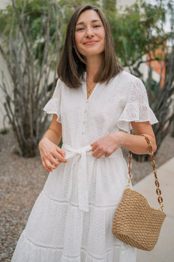 MW Occasion Eyelet Dress