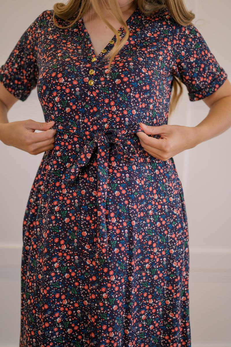 MW Anywhere Henley Dress in Ditsy Floral
