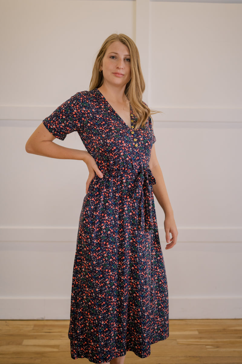 MW Anywhere Henley Dress in Ditsy Floral