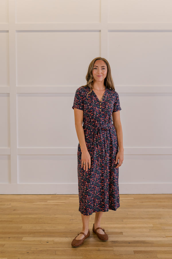 MW Anywhere Henley Dress in Ditsy Floral