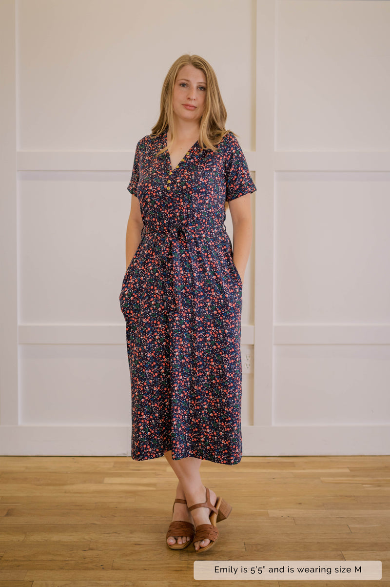 MW Anywhere Henley Dress in Ditsy Floral