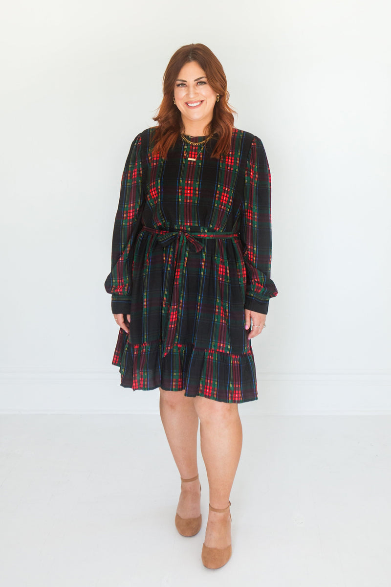 Merrick White Plaid Dress