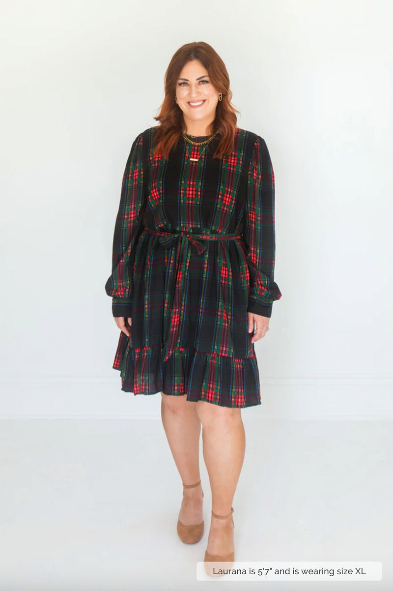 MW Occasion Plaid Dress (Final Sale)