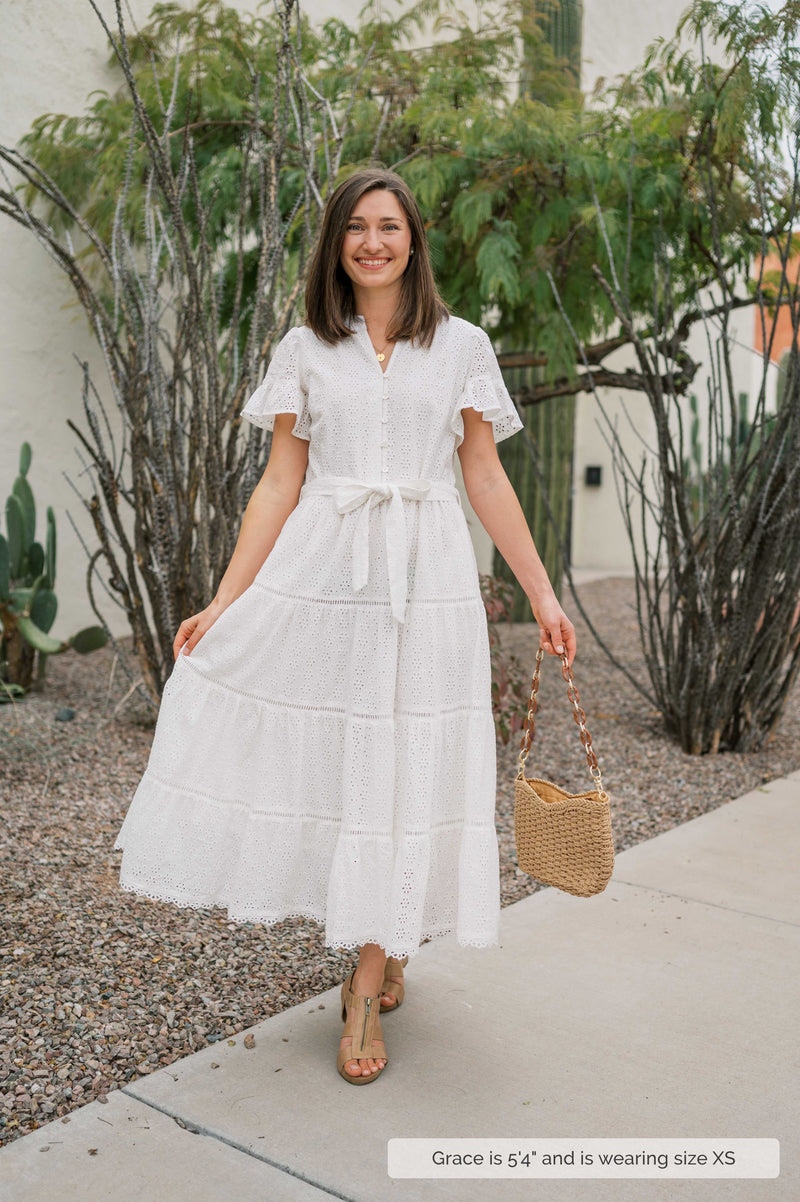 MW Occasion Eyelet Dress