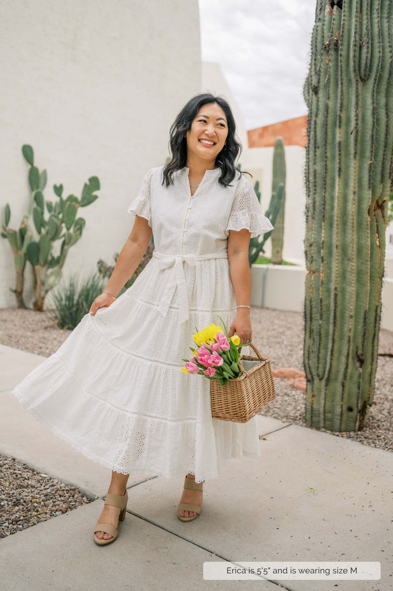 MW Occasion Eyelet Dress